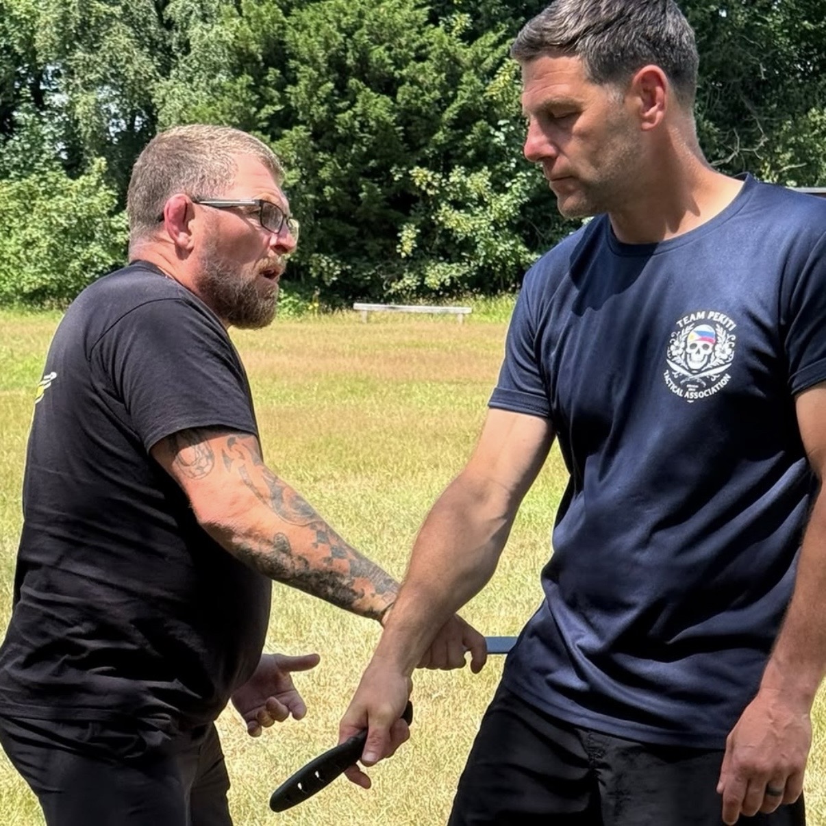 Blade defence training — PTTA Kali outdoor session